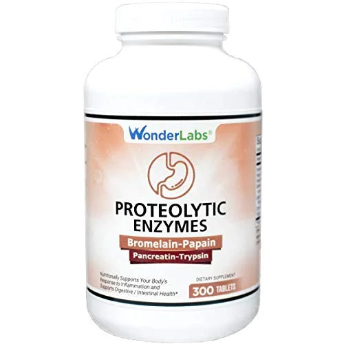 Proteolytic Enzymes 450 mg with Bromelain Papain Pancreatin Trypsin U874