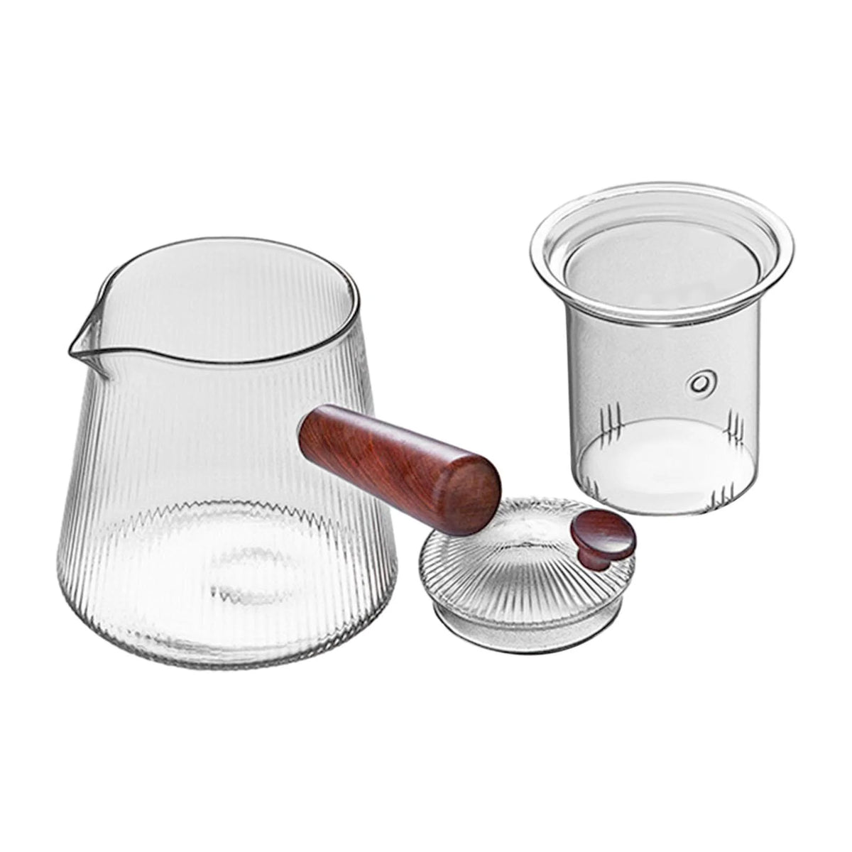 Glass Teapot with Infuser Stovetop Safe Tea Pot with Lid, 1000ml L972