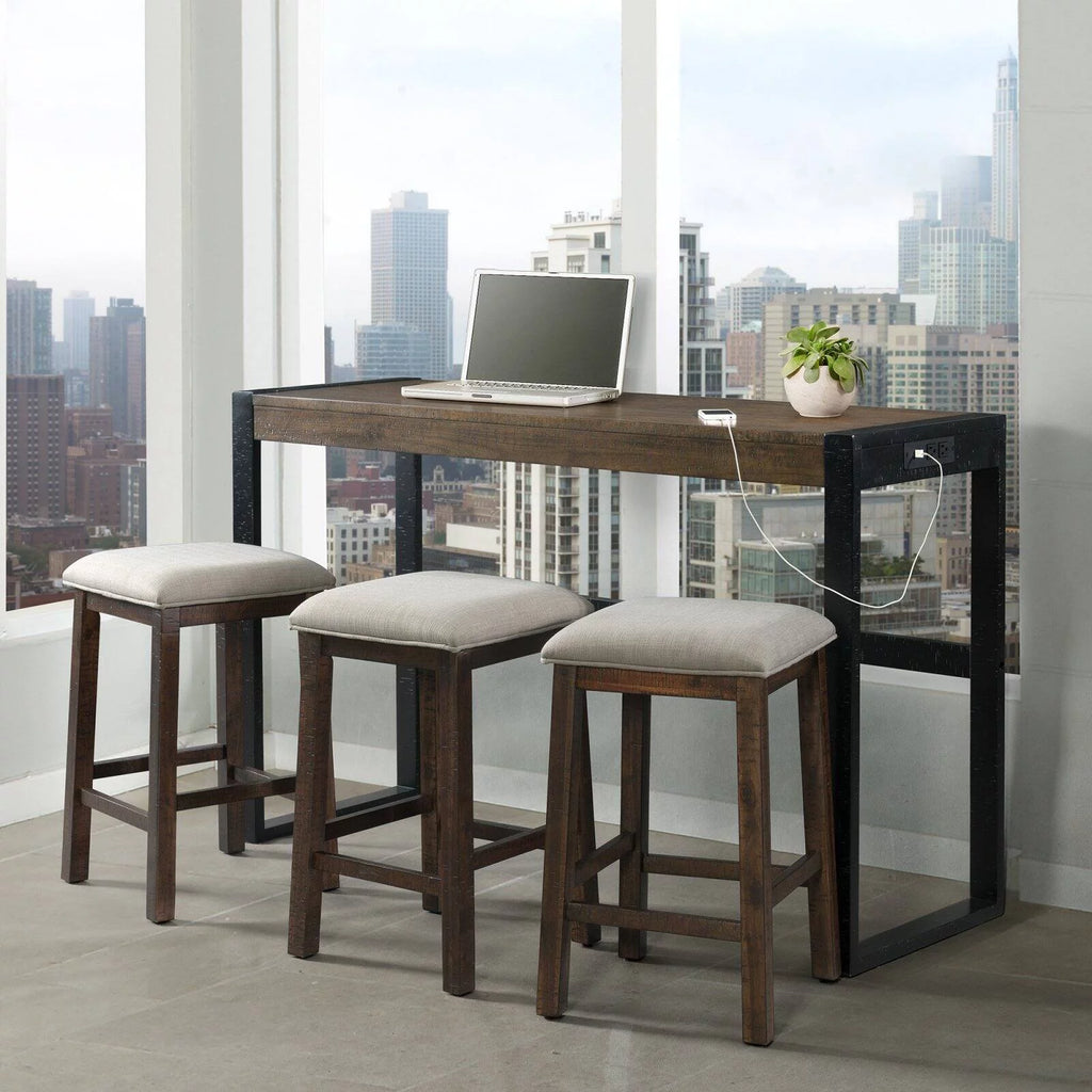 Walnut Bar Table Set O177870