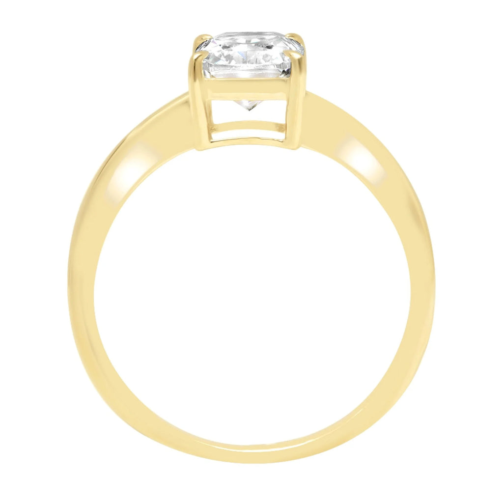18K Yellow Gold Solitaire Engagement Ring M21848
