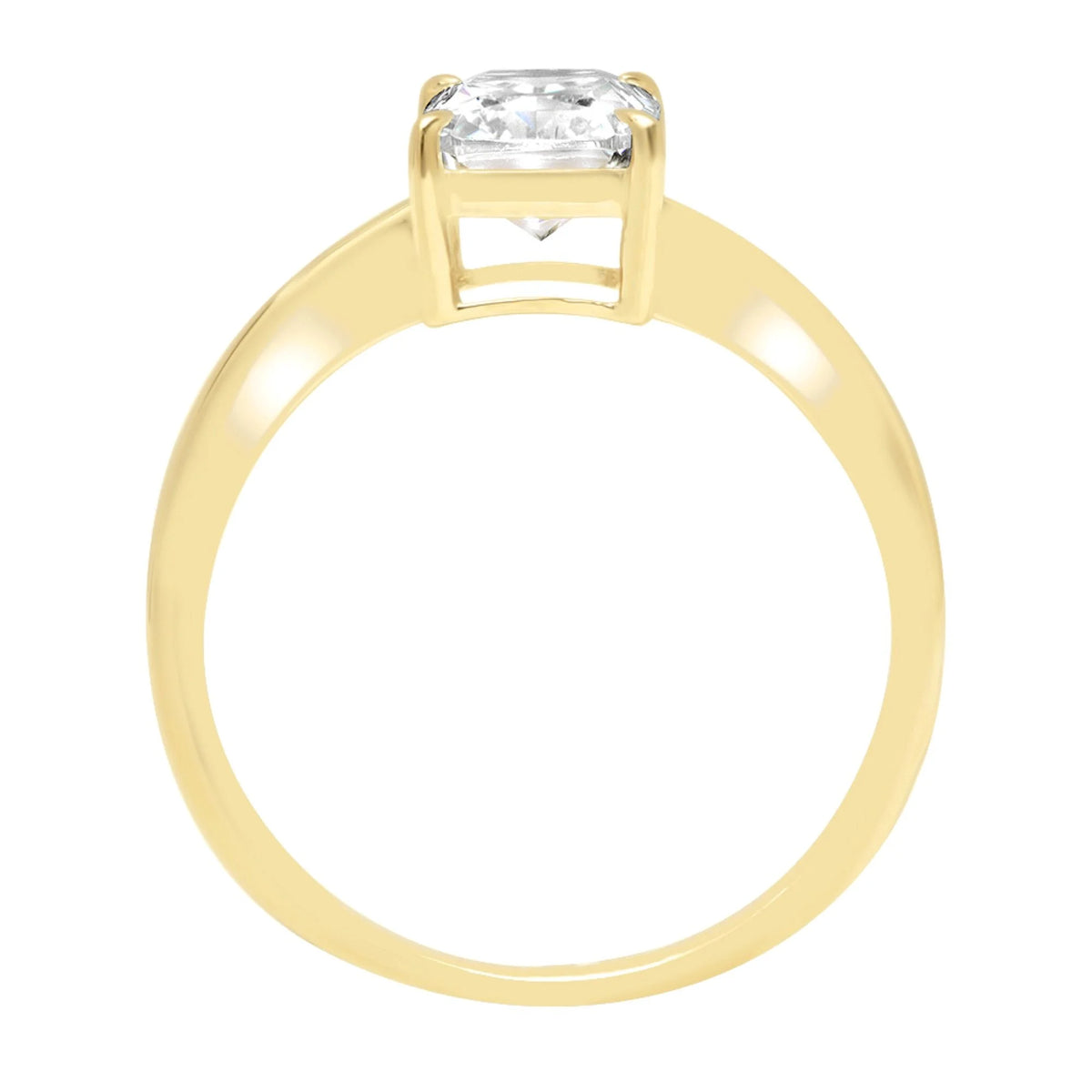 18K Yellow Gold Solitaire Engagement Ring M21848