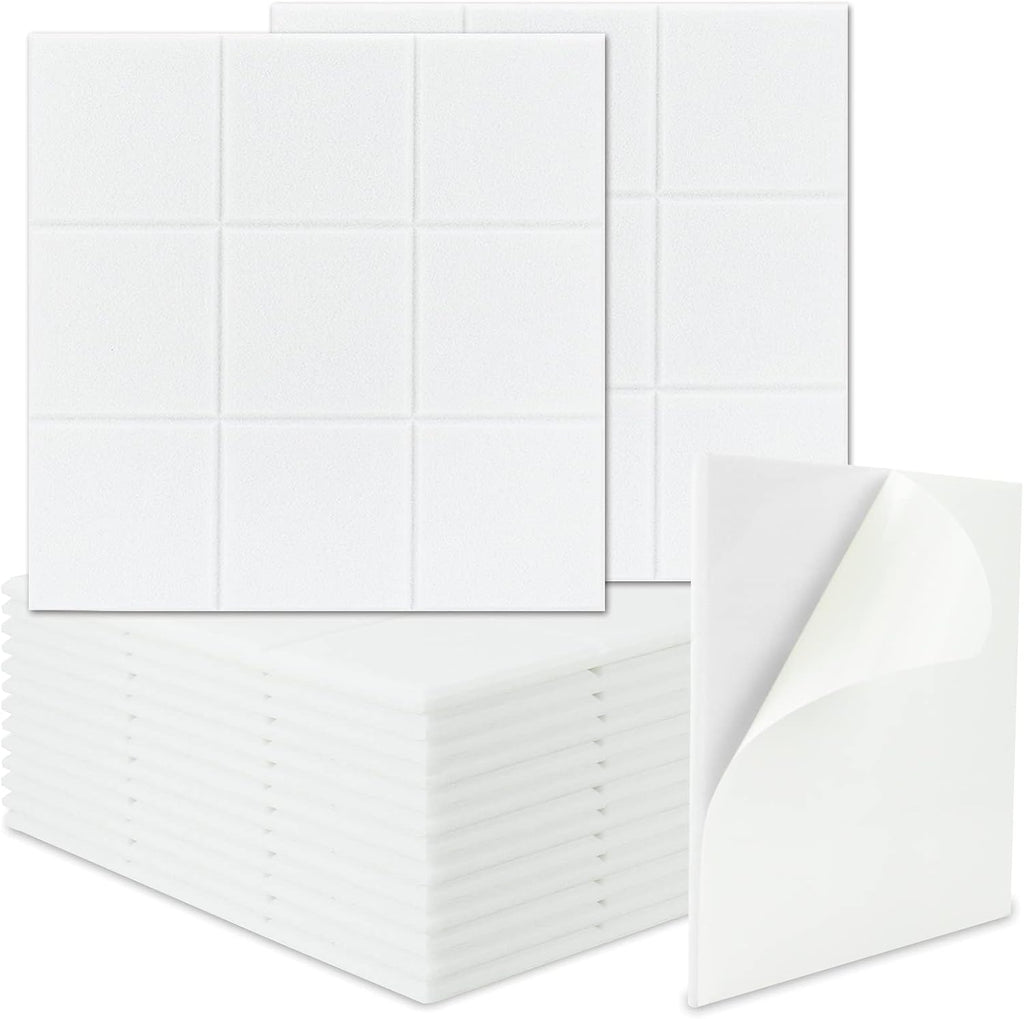 16 Pack Self-adhesive Acoustic Absorption Panels (Shallow Camel) Q54985