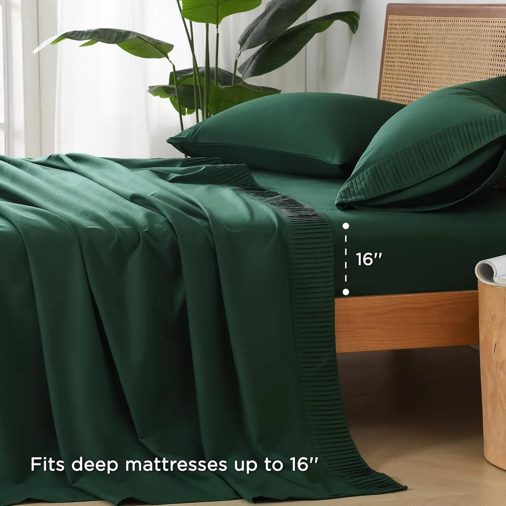 King Size 4 Piece Microfiber Sheet Set G6034