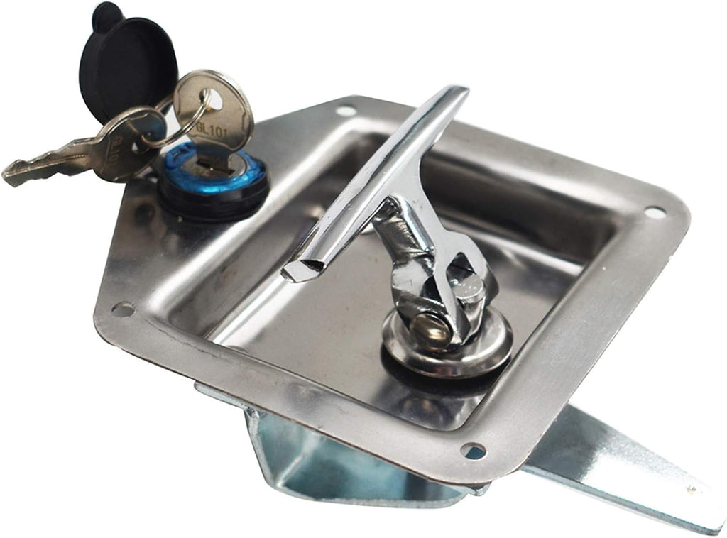 4 x Trailer Door Latch with Gasket T-Handle Latch with Keys 304 Stainless Steel Pack of 2 V8585