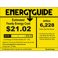 54-in Oiled Bronze Ceiling Fan J6951