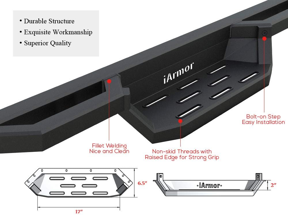 Drop Steps Running Boards Rocker Slider for Toyota Tundra Double Cab A876080