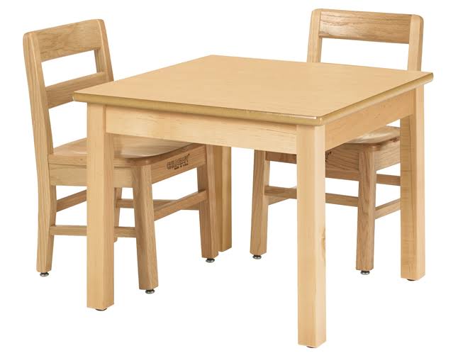 Square Laminate Top Wood Table K743197