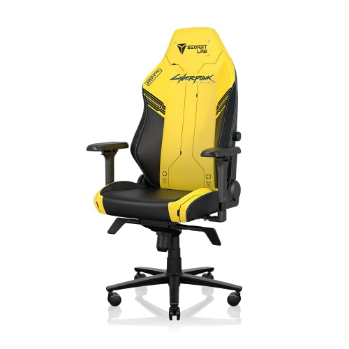 Yellow Black Leatherette Gaming Chair F83152
