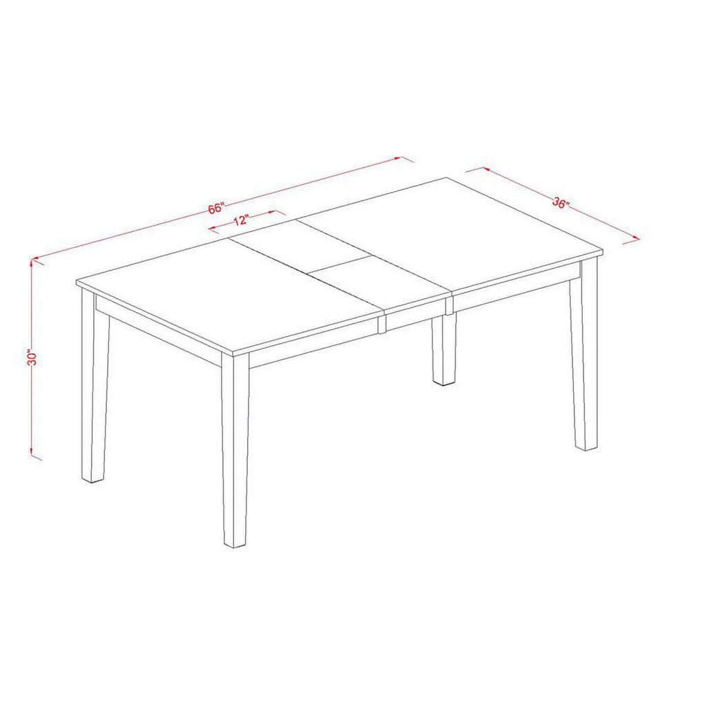 7-piece Wood Dining Table and Chairs I76665
