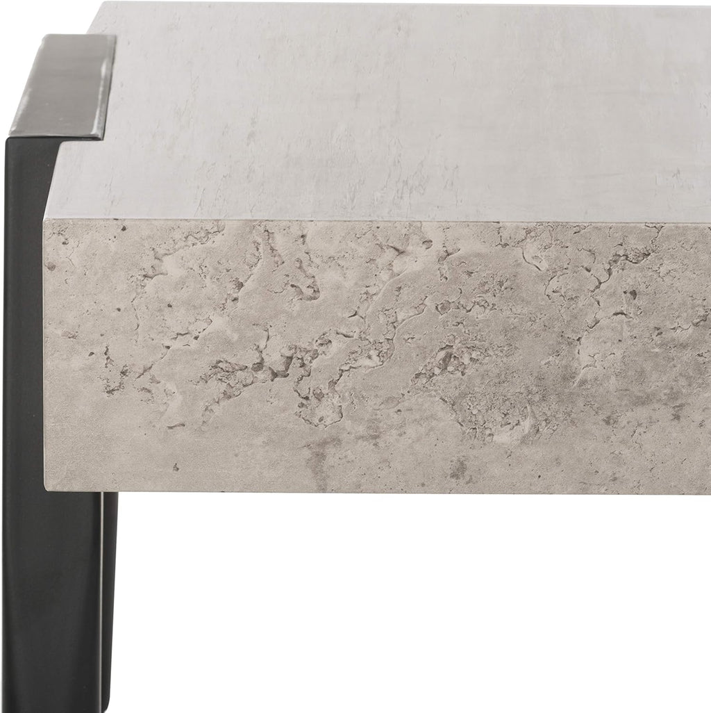 Light Grey and Black Coffee Table Q8418