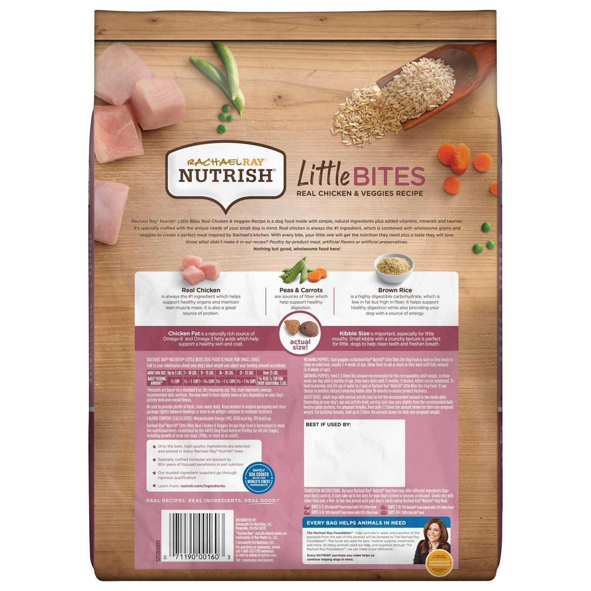 Real Chicken & Veggies Dry Dog Food V1129