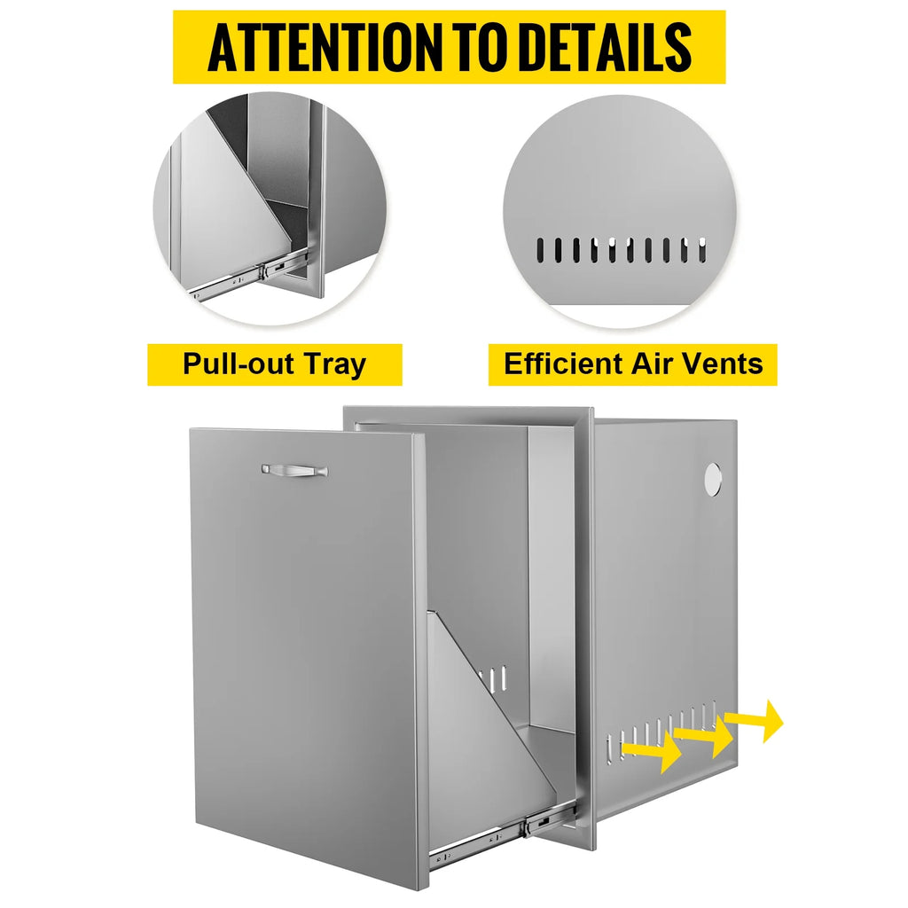 Stainless Steel Propane Tank Drawer for Outdoor Kitchen E7876