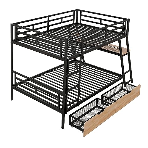 Twin Size Wood Low Loft Bed with Ladder White L7427