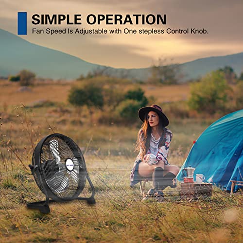 16 Inch Rechargeable Battery Operated Portable Floor Fan A762