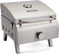 Portable Propane Tabletop Gas Grill, Two-Burner, Stainless Steel X14667