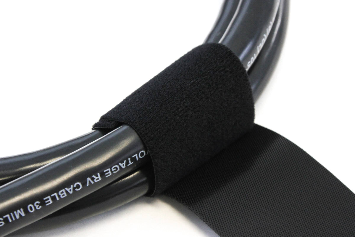 Reusable 4 inch Roll Hook & Loop Cable Fastening Tape Cord Wraps Straps F1205