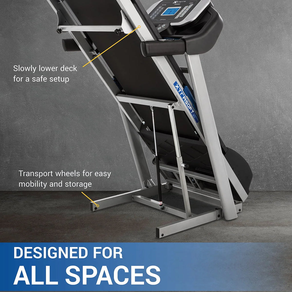 Folding Treadmill with 2.25 HP Motor and 10 Levels Incline P665