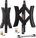 Black Metal Wheel Chock Stabilizer 2 Packs W9987