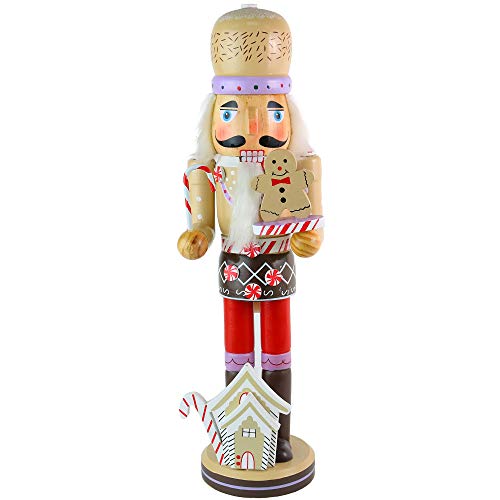 14" Wooden Gingerbread Chef Nutcracker K429054