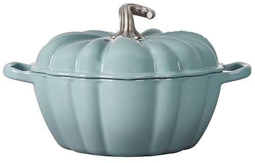 4 qt Enameled Cast Iron Pumpkin Cocotte Z51842