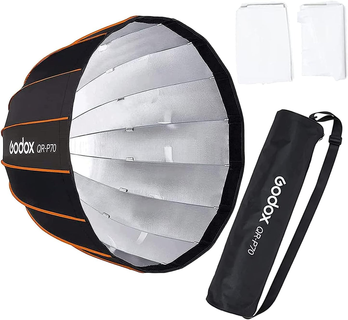 47 Inch Parabolic Softbox Bowens Mount with Diffuser and Carrying Bag Y9171