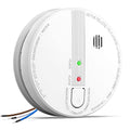 Hardwired Interconnected Photoelectric Smoke Detector with Replaceable 9V Battery G9755