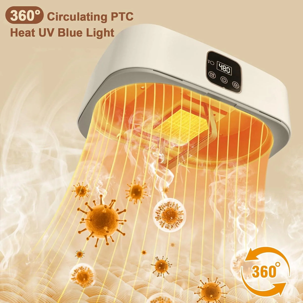 Portable Compact Clothes Dryer with Timer I842307