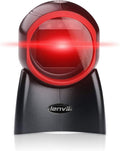2D Barcode Scanner Desktop USB Wired Omni-Directional Hands-Free Automatic Barcode Reader Support 1D and QR-Code Pack of 2 G637731