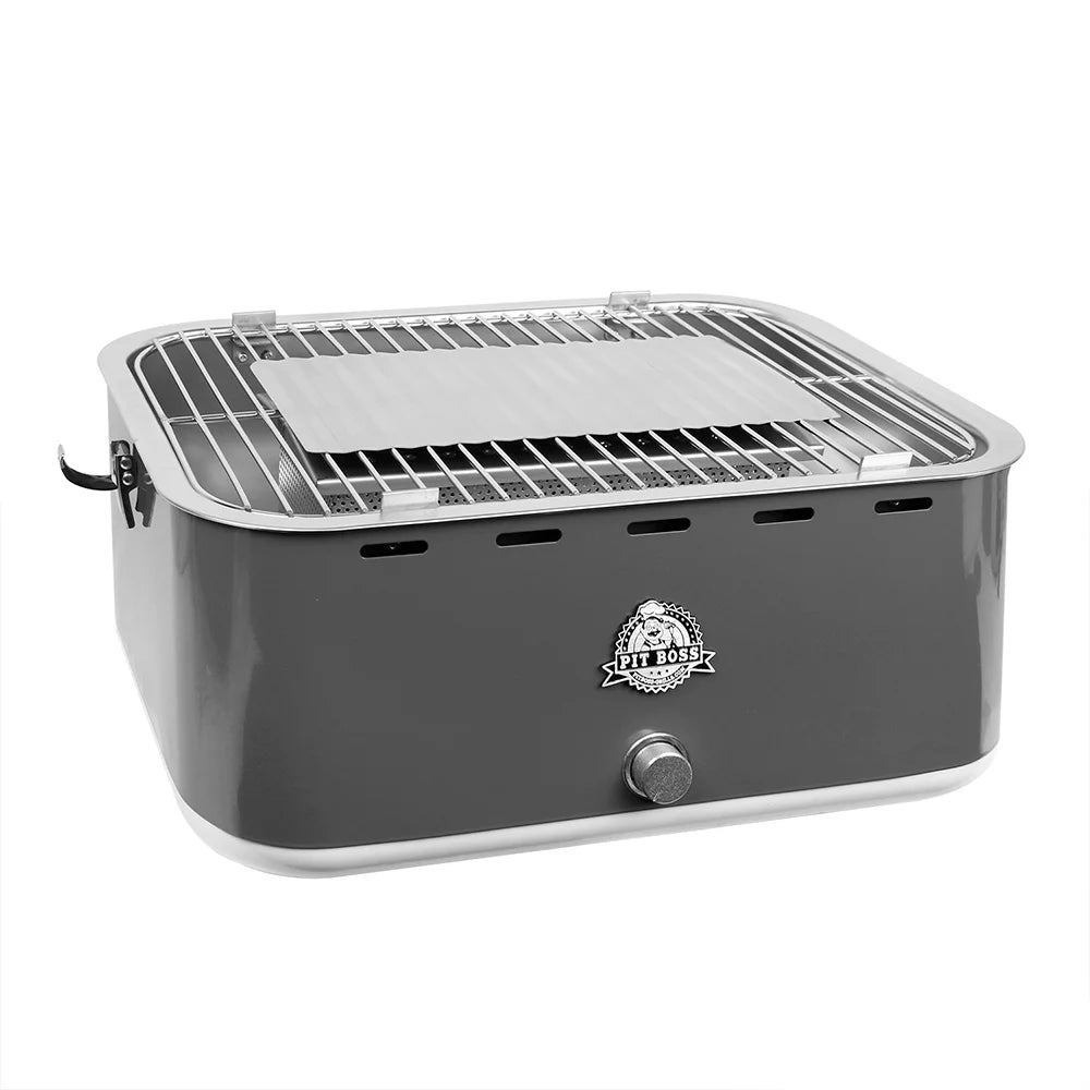 Portable Charcoal Grill with Cover Bag Gray S5139