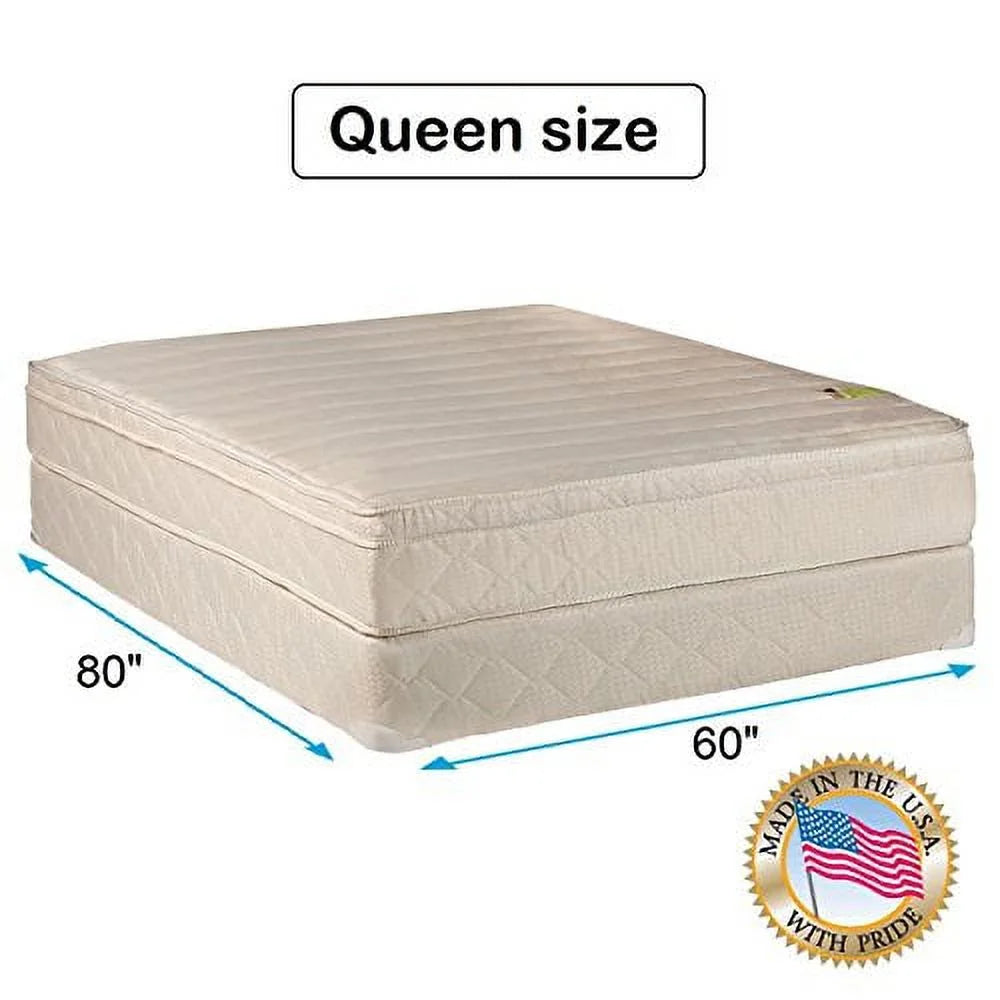 Queen Pillow Top Mattress & Box Spring Set Q620997
