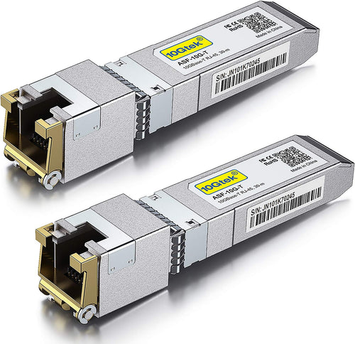 10GBase-T SFP+ Transceiver RJ-45 CAT.6a 30 meters Pack of 2 P979