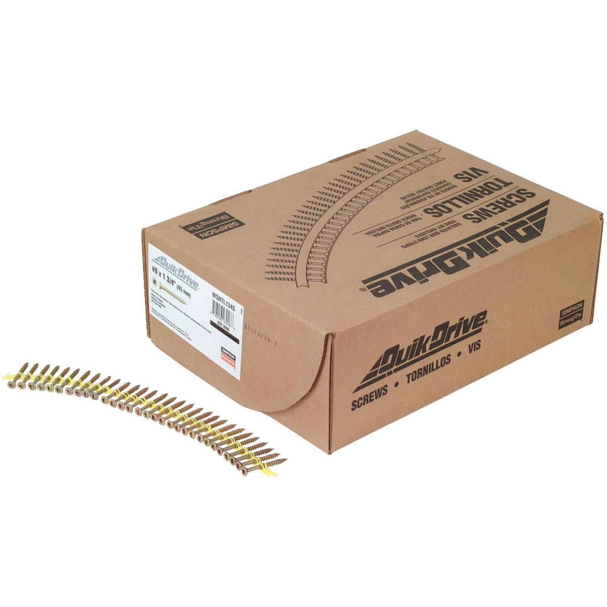Wood Screws, Course Twin Threads, 1.75x22 H544897