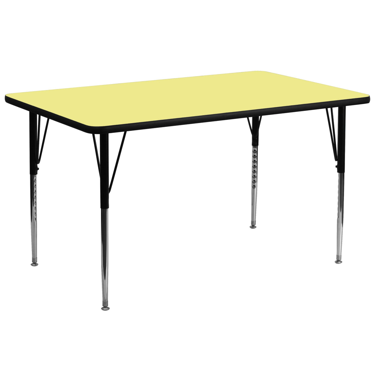 Yellow Rectangular Thermal Laminate Activity Table Q816