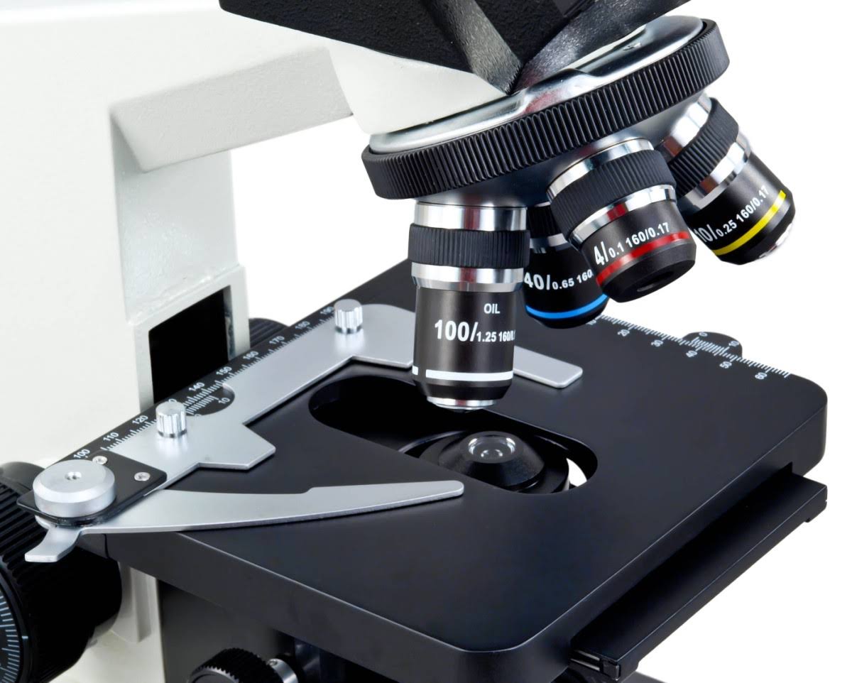 40X-2000X Binocular Lab Compound Microscope with Double Layer Mechanical Stage U249