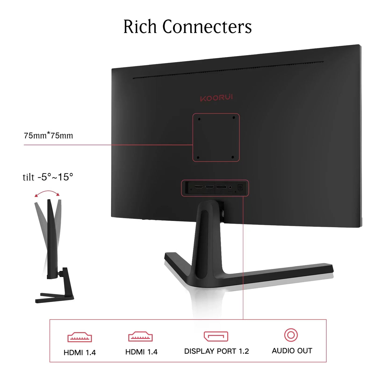 24 inch FHD 1080P VA Gaming Monitor, 165Hz, 1ms C4490