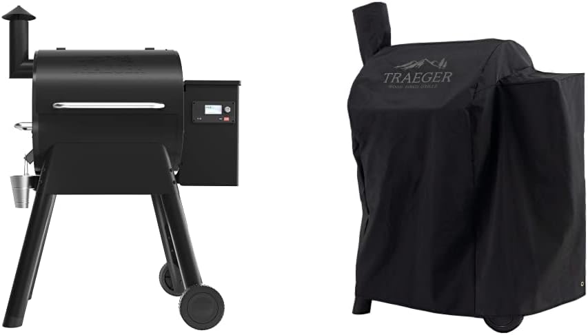 Bronze Wood Pellet Grill and Smoker with Wifi L95052