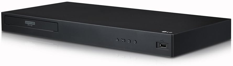 4k Ultra-HD Blu-Ray Player with HDR Compatibility, HDMI Cable Black J602099