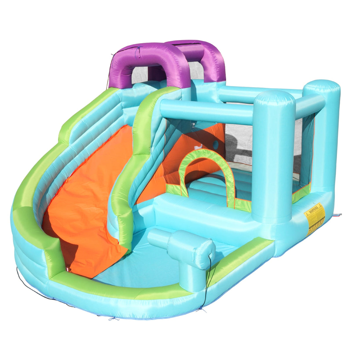 Inflatable Bounce House with Slide Pool Area Climbing Wall PVC J8807