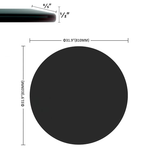 36 Inch Round Tempered Glass Tabletop I886724
