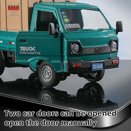 Remote Control Car 1:16 Scale RC Pickup Truck 2.4GHz All Terrain with Spray & Light 3 Batteries White N106