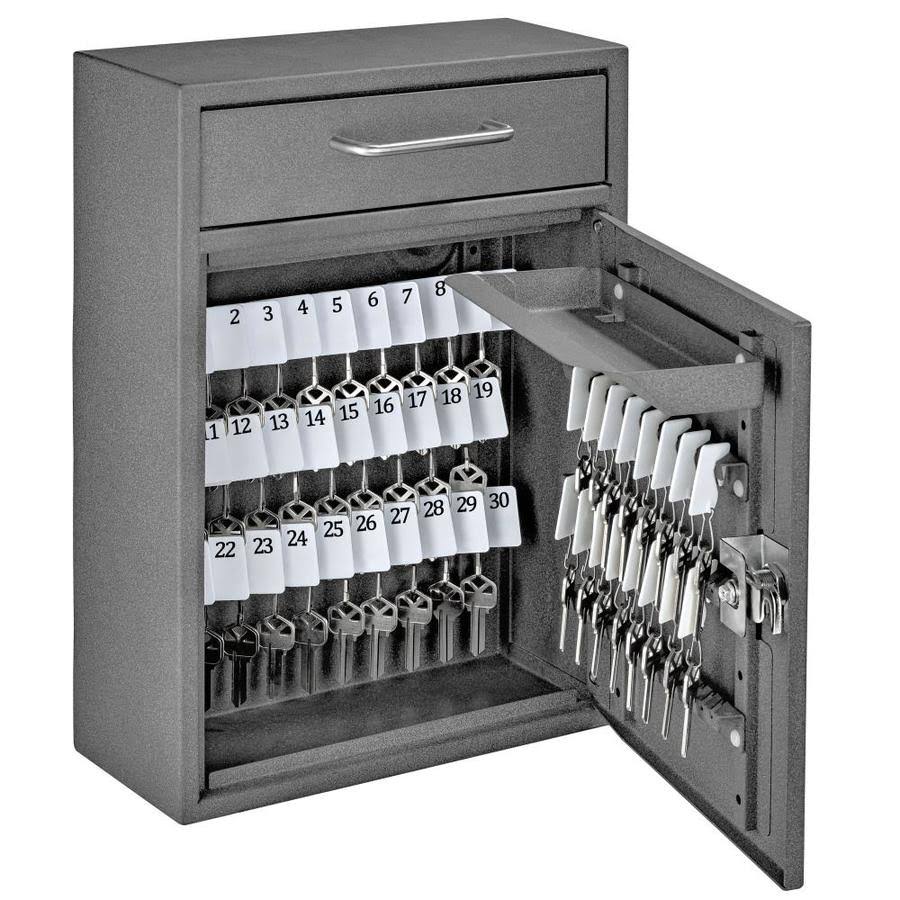 Keyed Cabinet Key Safe in Gray B645