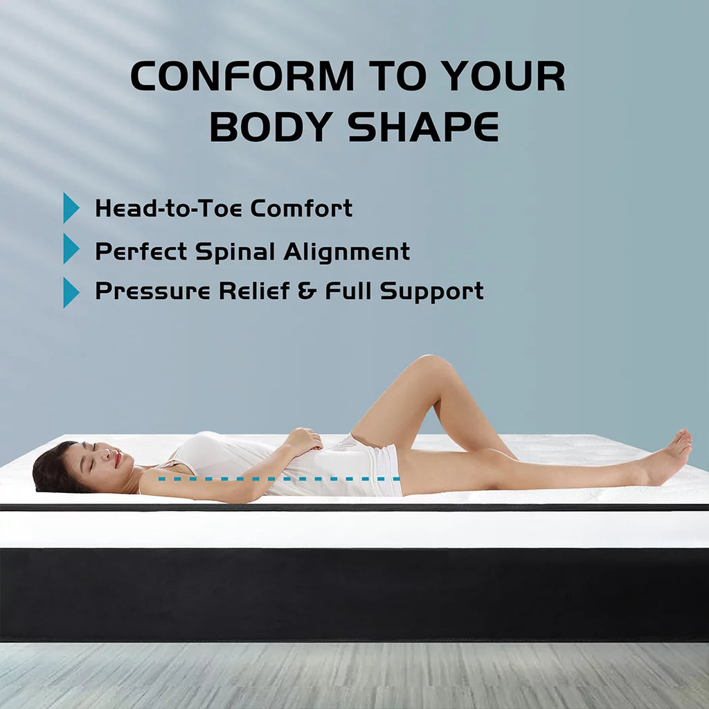 Memory Foam Spring Hybrid Mattress Twin Y222443