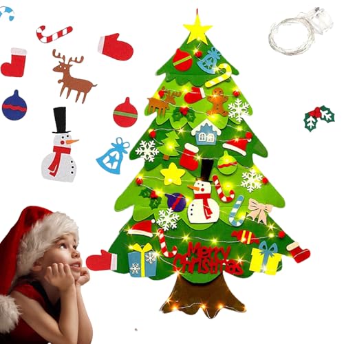 Felt Christmas Tree with Lights T5393