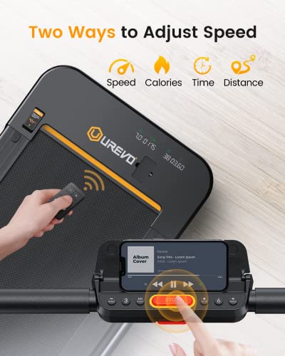 2 in 1 Under Desk Treadmill, 2.5HP Folding Electric Treadmill with Remote Control V873
