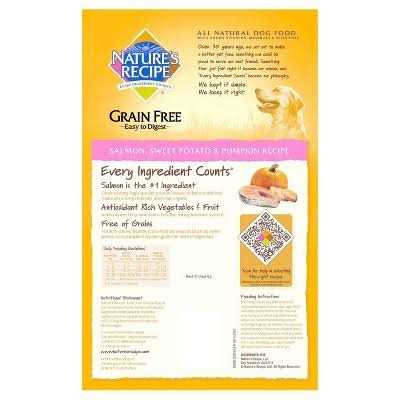 Grain Free Salmon Sweet Potato Pumpkin Dry Dog Food W525