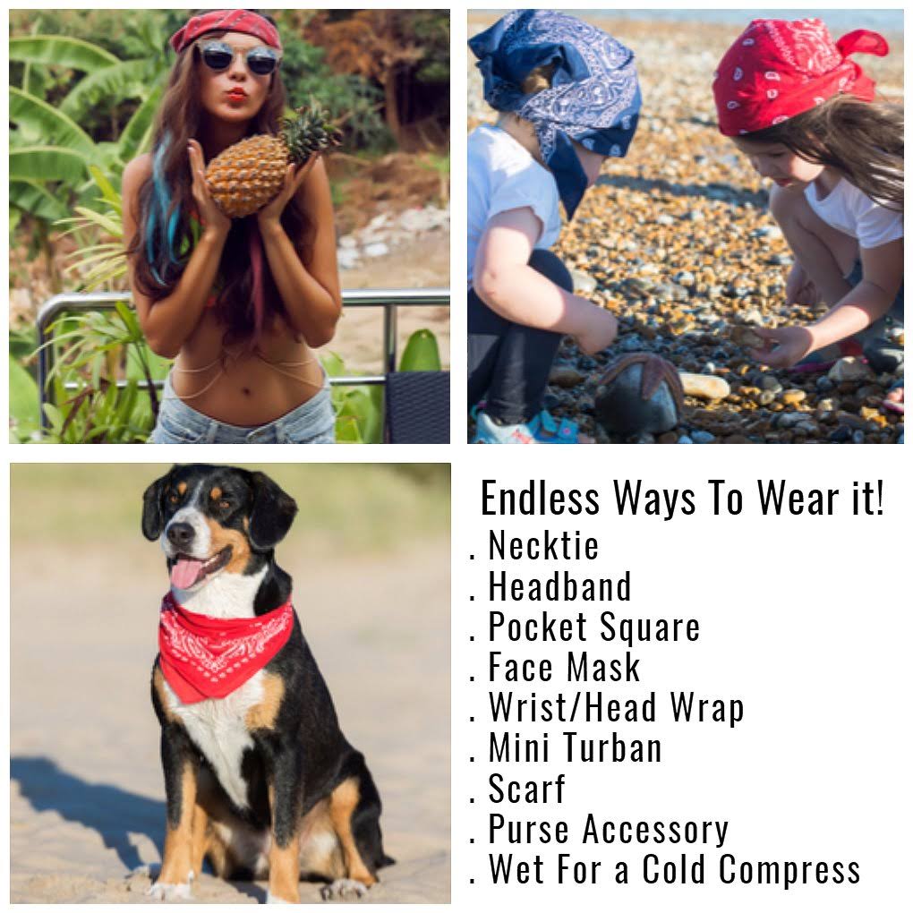 Red 100% Cotton Bandanas, Pack of 100, 22 Inches G29891