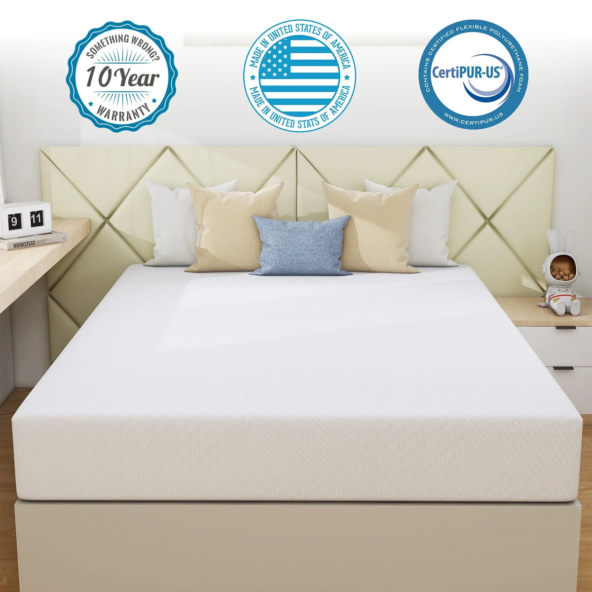 8 inch Gel Memory Foam Twin Mattress Z912574