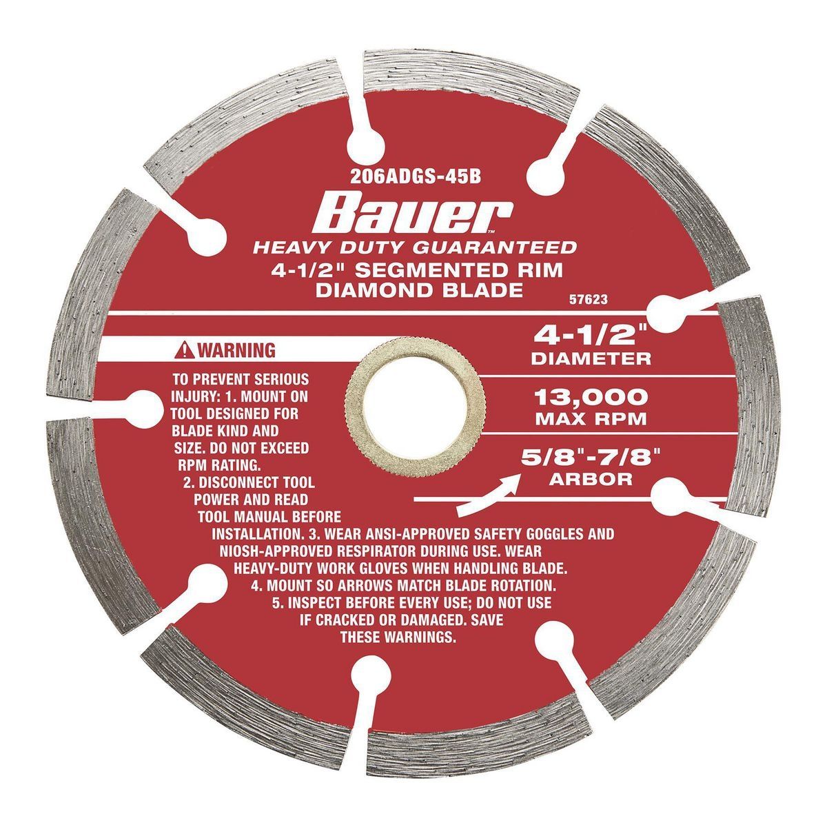 4-1/2 in. Segmented Rim Diamond Saw Blade G35237