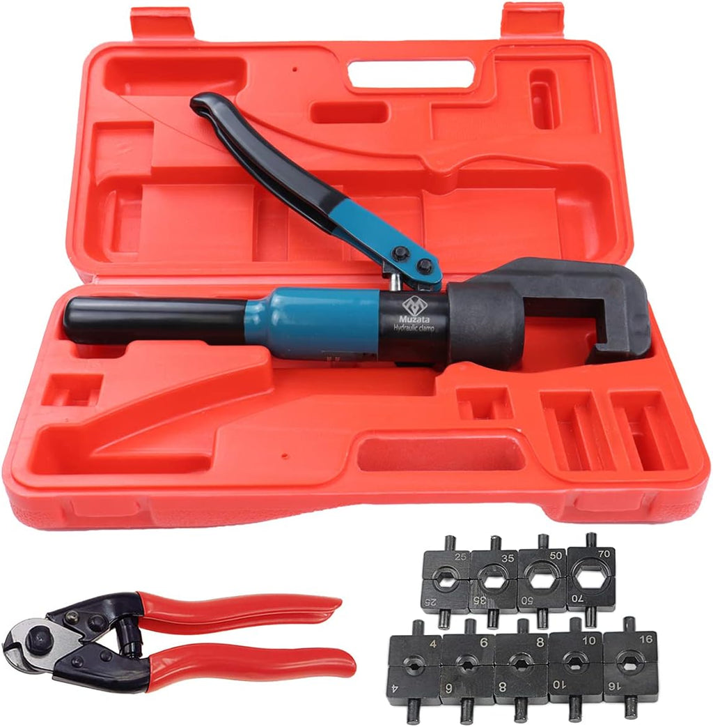Hydraulic Wire Cable Crimping Tool with 9 Pairs Dies M6520