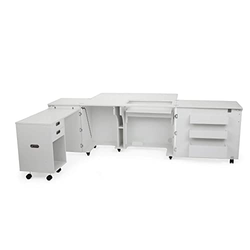 Ash White Sewing Cabinet F888316